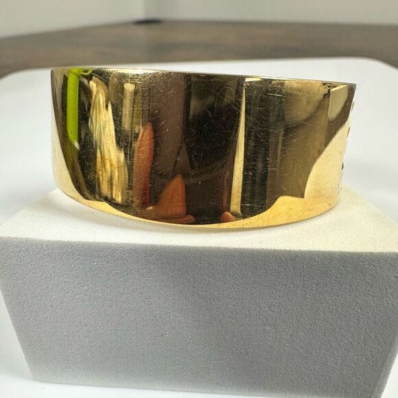 Salvatore Ferragamo Gold Tone Bangle Bracelet - Picture 2 of 9
